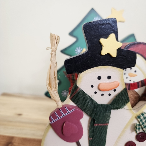 Set of 6 Christmas Snowman Coaster Set with Decorative Holder - Picture 12 of 12